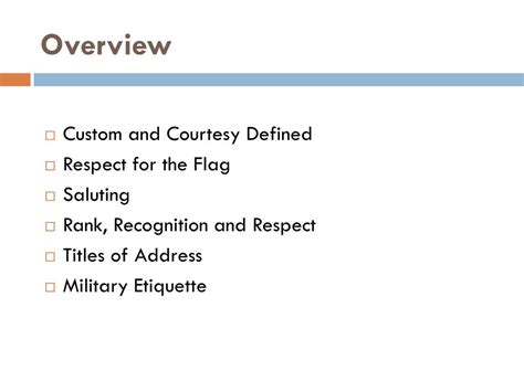 Ppt Customs And Courtesies Powerpoint Presentation Free Download