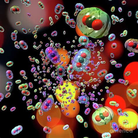 Carbon Dioxide Molecules Photograph By Russell Kightleyscience Photo