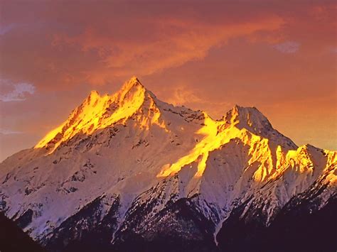 喜马拉雅山金顶辉煌摄影图片 风光摄影太平洋电脑网摄影部落