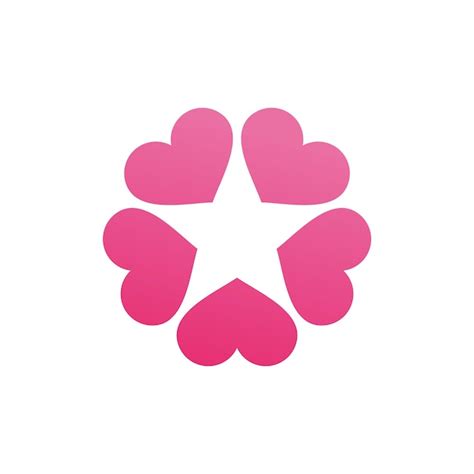 Premium Vector Love Star Logo Template Design