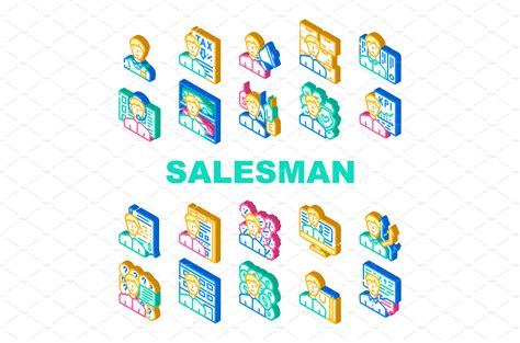 Salesman Business Occupation Icons Industrial Stock Photos Creative