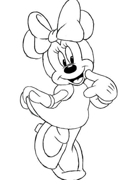 Cómo Dibujar A Minnie Mouse Imágenes Y Consejos Practicarte