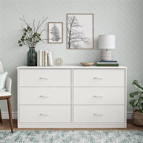 Keep your shirts and socks organized in your bedroom with your favourite dresser or chest of drawers from walmart canada. Mainstays Classic 6 Drawer Dresser, White Finish - Walmart ...