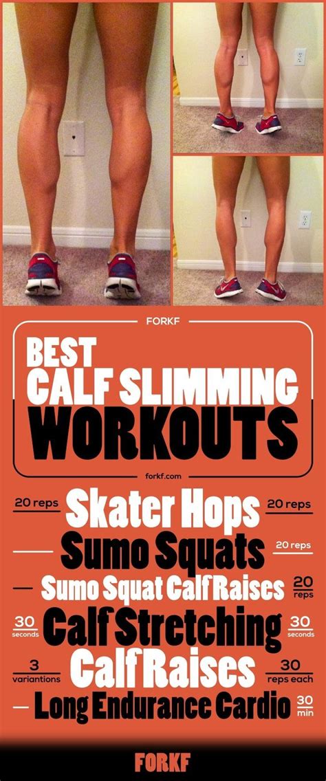 At Home Calf Slimming Workouts For Lean Legs Calf Exercises Calf