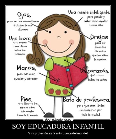 Feliz día de la educadora. SOY EDUCADORA INFANTIL | Desmotivaciones