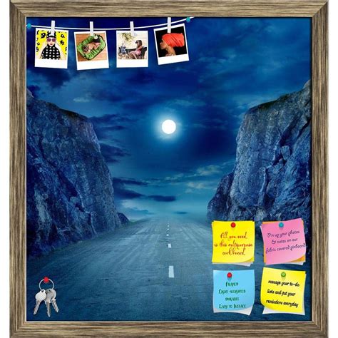 Artzfolio Moon Road Bulletin Board Notice Pin Board Vision Soft Board