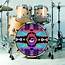 Bass Drum Skin  Visionary Expansion Decal / Sticker Psychedelic