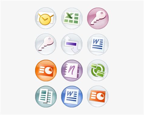 Microsoft Office 2007 Orbs Icon Pack By Wstaylor 552x592 Png Download