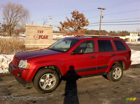 2005 Jeep Grand Cherokee Laredo 4x4 In Inferno Red Crystal Pearl Photo