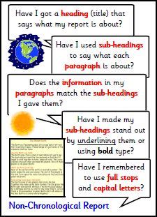 It's a compilation of data and facts put together to show or explain to someone or a group of people. Report Writing Ks2 Checklist - KS2 Features of a Newspaper ...