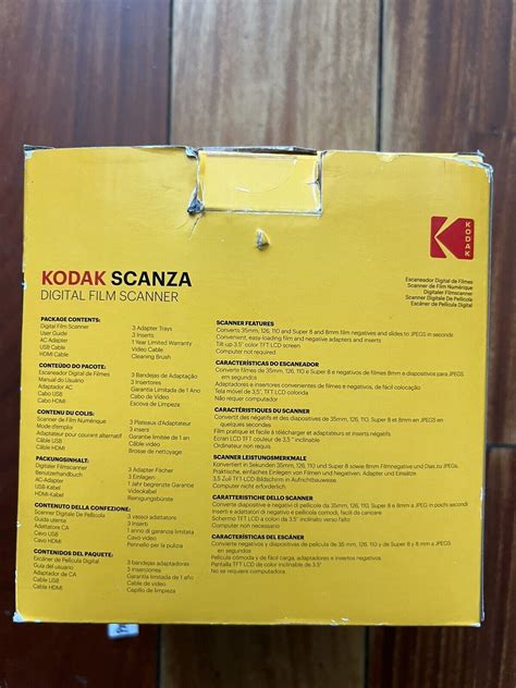 Kodak Scanza Digital Film And Slide Scanner Converts 35mm 126 110