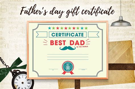 Fathers Day Certificate Template Martin Printable Calendars