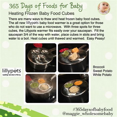 Day 18 Heating And Thawing Baby Food Option 1 365 Days Of Baby