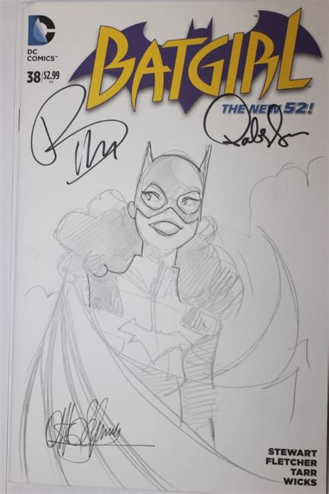 Batgirl 38 Sketch By Otto Schmidt In Ilya Sokolovs Sketch Cover