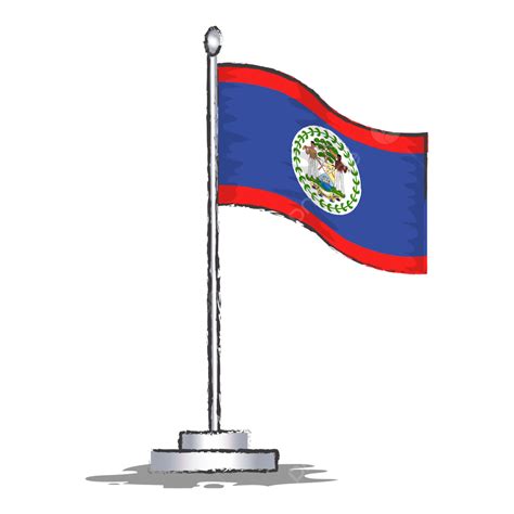 Belize Flag Vector Illustration Belize Flag Symbol Belize Png And