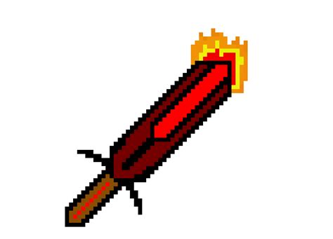 Fire Sword Pixel Art Maker