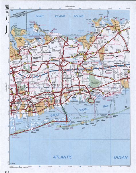 Map Of Suffolk County New York State