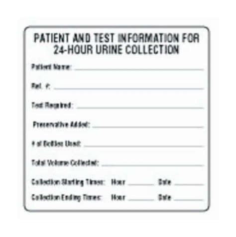 Simport Scientific Urine Collection Urisafe Container Labels Urine