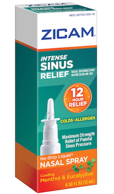Zicam Intense Sinus Relief Nasal Spray 5 Oz The Online Drugstore