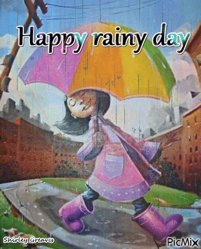 Happy Rainy Day Happy Rainy Day Good Morning T Cute Good Morning