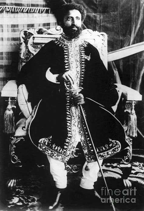 Haile Selassie On Throne At Coronation Photograph By Bettmann Pixels