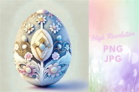 Floral Easter Egg Graphic By Ynovaart · Creative Fabrica