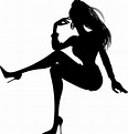 Pretty Women Silhouette Free Vector image - Free stock photo - Public ...