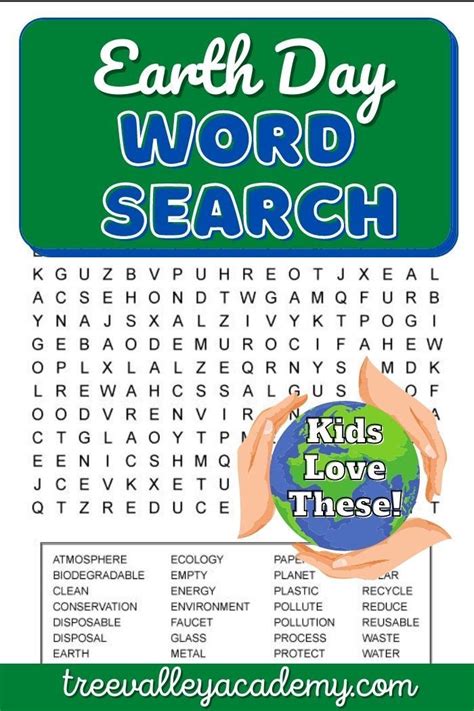 Earth Day Word Search For Older Kids In 2022 Boredom Busters For Kids