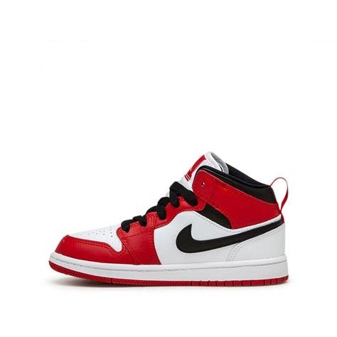 Nike Leather Air Jordan 1 Mid In Red For Men Lyst