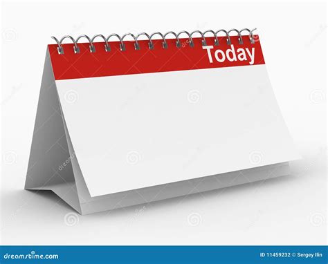 Calendar For Today On White Background Stock Photography Image 11459232