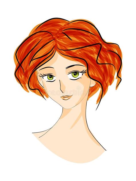 Redhead Stock Vector Illustration Of Lady Attractive 20126529
