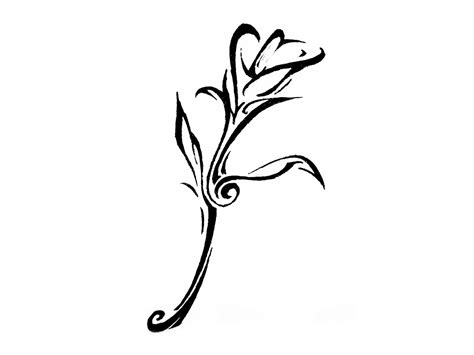 Tribal Tattoo Flower Clipart Best