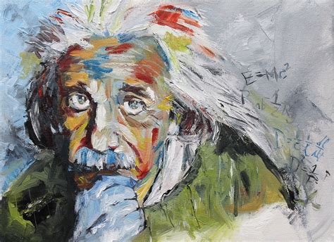 Albert Einstein Painting Original Paintings Art