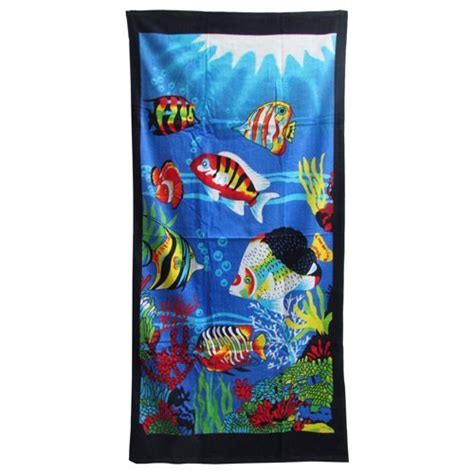 Fish Beach Towels Kritters In The Mailbox Fish Beach Towel