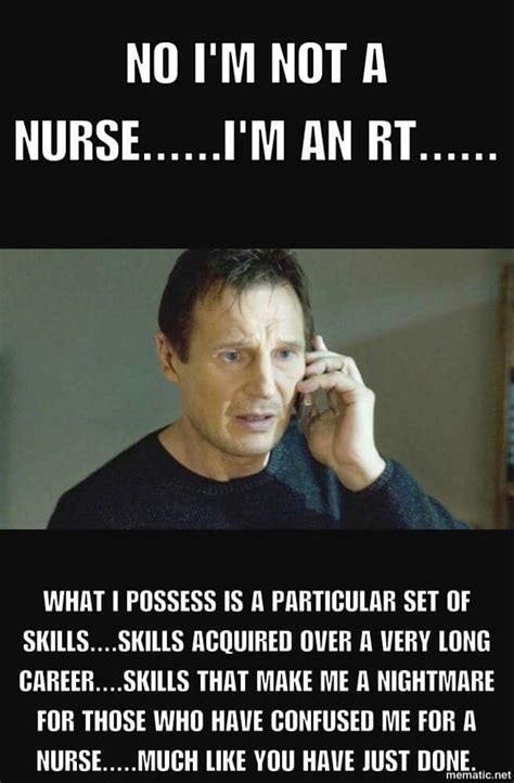 If You Call Me A Nurse Again I Will Hunt You Down And Find You Respiratory Therapy Humor