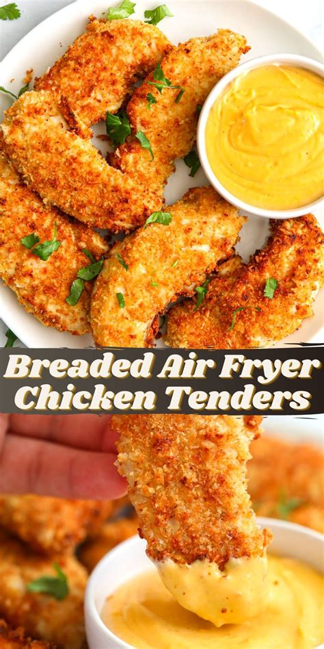 These Breaded Air Fryer Chicken Tenders Are So Crispy And Juicy If You