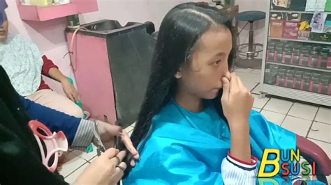 585 Women Haircut Bobrambut Panjang Digunting Bob Bun ️