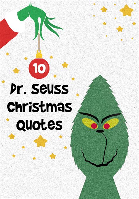 10 Dr Seuss Christmas Quotes From The Grinch Who Stole Chritmas Book