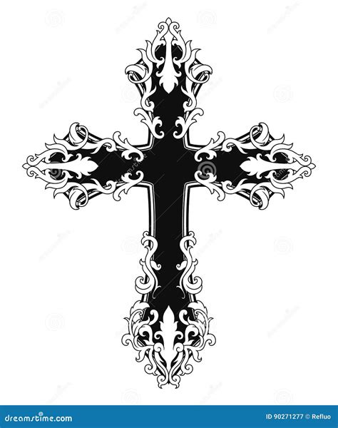 Ornamental Religious Cross Stock Vector Illustration Of Holy 90271277