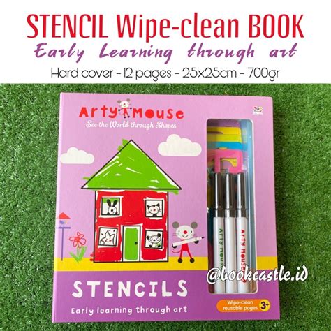 Jual Arty Mouse Stencils Shapes Wipe Clean Book Shopee Indonesia