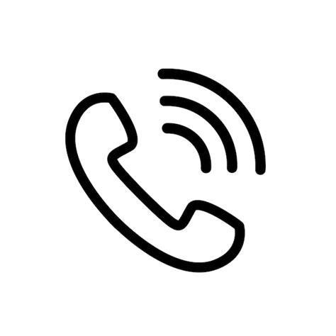 Icono De Llamada Telefónica Aislado Sobre Fondo Blanco Símbolo De