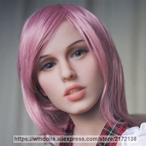 wmdoll silicone sex dolls head realistic japanese love doll real oral sex adult sex toy for men