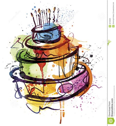 23 different stock platforms from around the world are in one place! Happy Birthday Cake stock vector. Illustration of ...