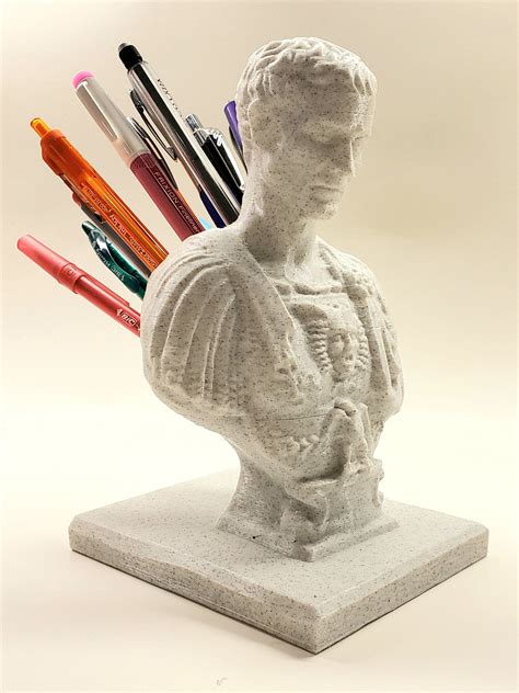 Julius Caesar Penpencil Holder Great History Teacher Present Etsy