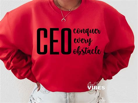 CEO Conquer Every Obstacle SVG PNG DXF - Girl Boss Vibes