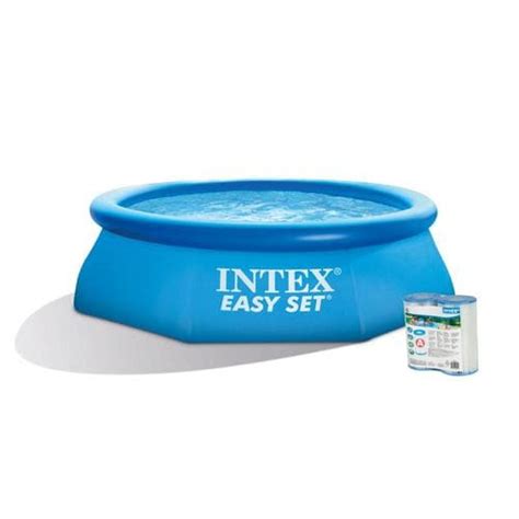 Intex 8 Ft X 8 Ft X 30 In Round Above Ground Pool In The Above Ground