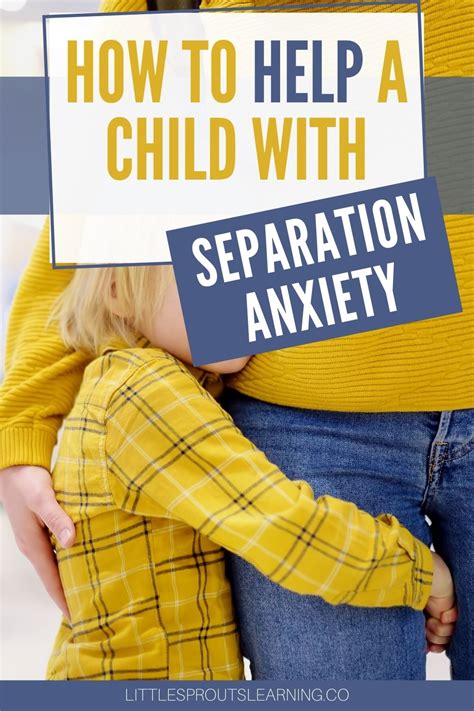 How To Help A Child With Separation Anxiety Little Sprouts Learning