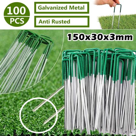 100 X Primeturf Synthetic Artificial Grass Pins Fake Lawn Turf Weedmat