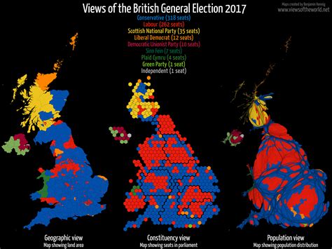 Map Series Shows How Britain Performed In 2017 Elections