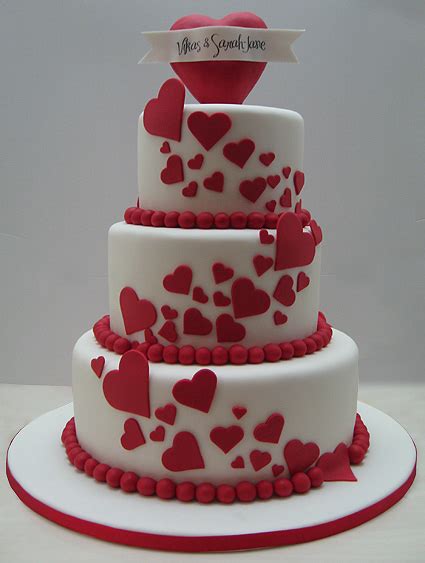I took a cake decorating class and soon fell in love with it. Love Wedding Cakes To Valentine's Day